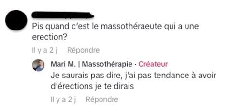 erection during massage|Une érection pendant un massage, acceptable ou。